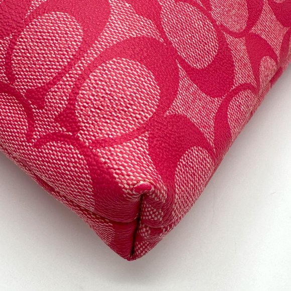 💰PRICE DROP💰 Coach Signature Swingpack Crossbody Pink/Orange Stripe with Charm - Picture 7 of 16